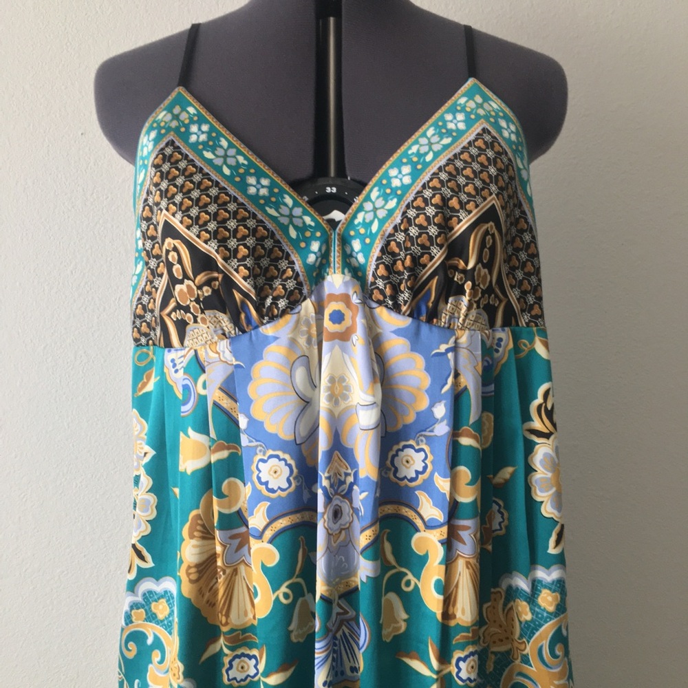 Vintage Art Deco Satin Mini Dress - Picture 4 of 13